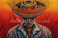 Jíbaro — Tio Chebo. Kolo Cartagena. Pintura original con marca de agua KoloCartagena.com